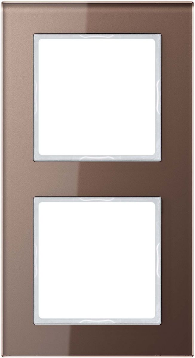 Glasrahmen 2-fach AC 582 GL MO mokka