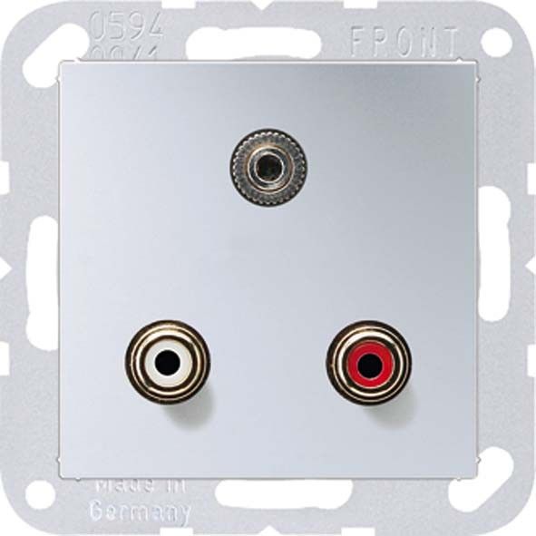 Multimediadose Cinch/Klinke MA A 1011 AL aluminium Multimediadose Cinch/Klinke MA A 1011 AL aluminium