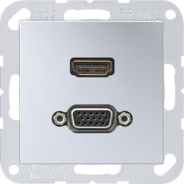 Multimediadose HDMI/VGA MA A 1173 AL aluminium Multimediadose HDMI/VGA MA A 1173 AL aluminium