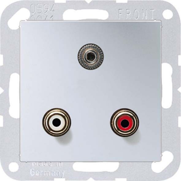 Multimediadose Cinch/Klinke MA A 1011 AL aluminium Multimediadose Cinch/Klinke MA A 1011 AL aluminium
