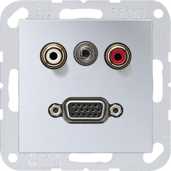 Multimediadose Cinch/VGA MA A 1072 AL aluminium Multimediadose Cinch/VGA MA A 1072 AL aluminium