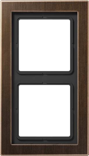 Rahmen 2fach Mess/antik ME D 2982 AT