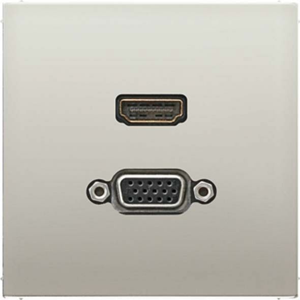 Multimediadose HDMI/VGA MA ES 1173 edelstahl Multimediadose HDMI/VGA MA ES 1173 edelstahl