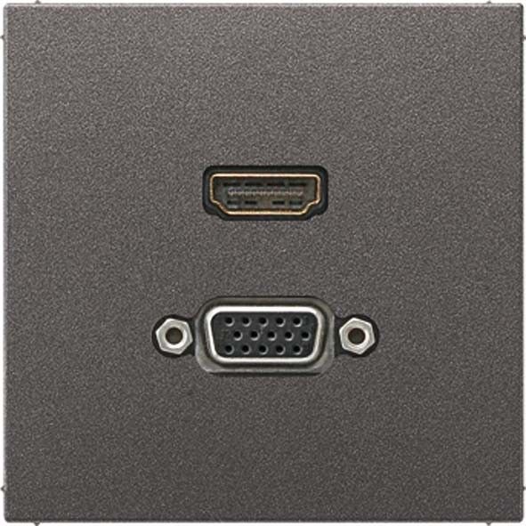 Multimediadose HDMI/VGA MA AL 1173 AN anthrazit Multimediadose HDMI/VGA MA AL 1173 AN anthrazit