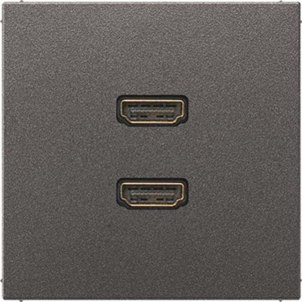 Multimediadose 2-fach HDMI MA AL 1133 AN anthrazit Multimediadose 2-fach HDMI MA AL 1133 AN anthrazit