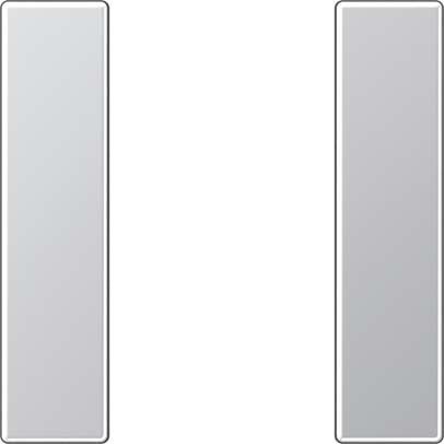 Tastensatz 1-fach A 501 TSA AL aluminium