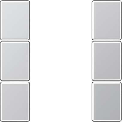 Tastensatz 3-fach A 503 TSA AL aluminium