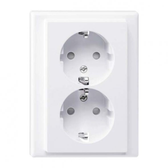 SCHUKO Steckdose aktivweiß glänzend MEG2420-1425 SCHUKO Steckdose aktivweiß glänzend MEG2420-1425