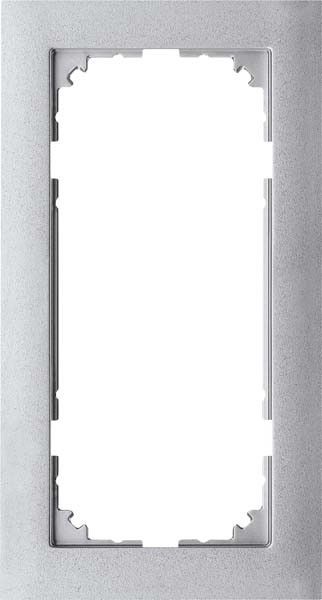 Rahmen M-Pure 2-fach aluminium o. MS Rahmen M-Pure 2-fach aluminium o. MS