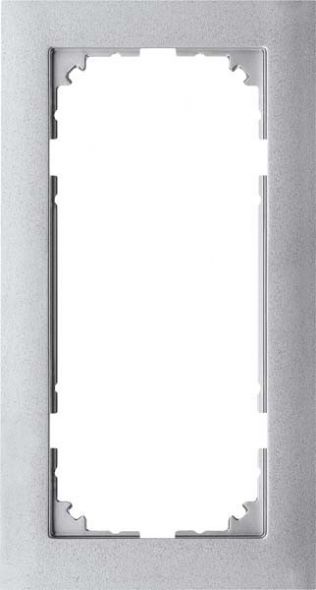 Rahmen M-Pure 2-fach aluminium o. MS Rahmen M-Pure 2-fach aluminium o. MS