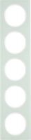 Rahmen 5-fach 10152209 Glas polarweiß