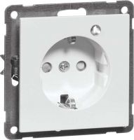 SCHUKO-Steckdose alu D 20.6611.70 GLK