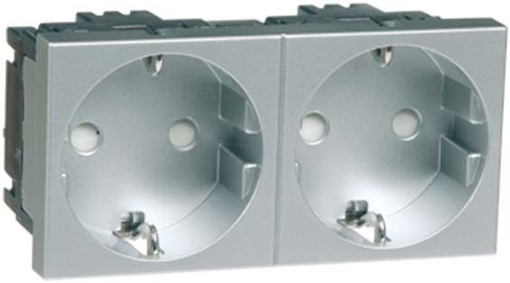 SCHUKO-EB-Steckd.2-fachalu D 6212.70 EMS SI SCHUKO-EB-Steckd.2-fachalu D 6212.70 EMS SI