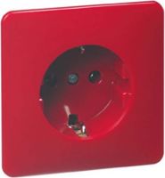 Steckdose SCHUKO D 80.6511 SI ROT