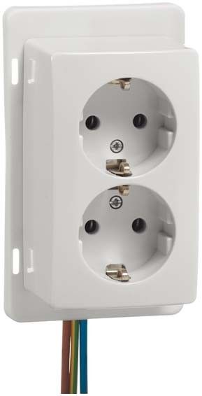 Steckdose SCHUKO 2fach H 6602/HAF-N Steckdose SCHUKO 2fach H 6602/HAF-N