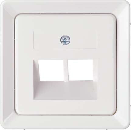 Zentralplatte f. 2x RJ45 rw 206414 Zentralplatte f. 2x RJ45 rw 206414