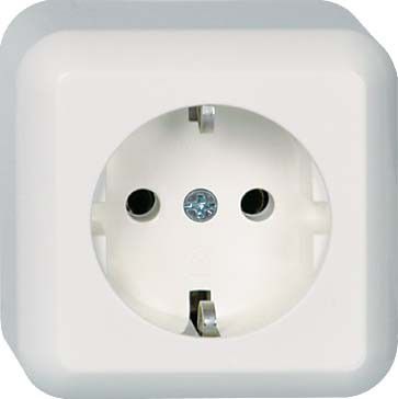Schuko Steckdose perlweiss 385000 Schuko Steckdose perlweiss 385000
