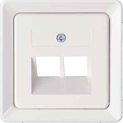Zentralplatte f. 2x RJ45 rw 206414 Zentralplatte f. 2x RJ45 rw 206414