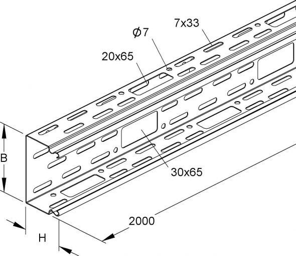 LS-Kanalunterteil LI 60.100 LS-Kanalunterteil LI 60.100