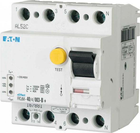 FI-Schutzschalter FRCDM 4-polig 40A 300mA Typ B FI-Schutzschalter FRCDM 4-polig 40A 300mA Typ B