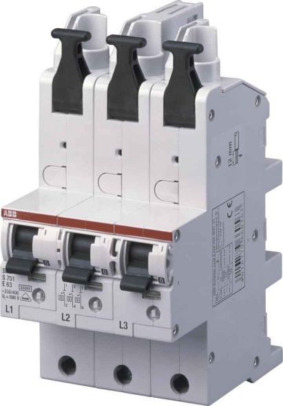 Hauptsicherungsautomat S751/3-E50 3-pol 50A E SS Hauptsicherungsautomat S751/3-E50 3-pol 50A E SS