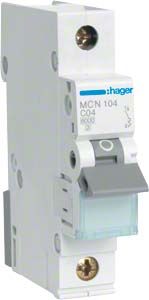 Leitungsschutzschalter MCN104 C-4A 1pol Leitungsschutzschalter MCN104 C-4A 1pol