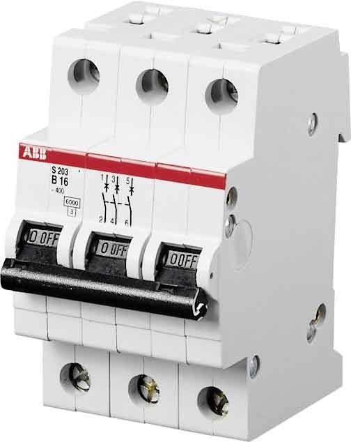 Leitungsschutzschalter S203 B-16A 3pol Leitungsschutzschalter S203 B-16A 3pol