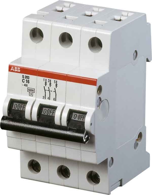 Leitungsschutzschalter S203 C-16A 3pol Leitungsschutzschalter S203 C-16A 3pol