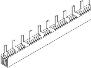 Steg-Phasenschiene 10² Stiftausführung für 57 LS-Schalter