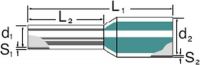 Aderendhülse Streifenform rot 1,50 mm² L=8mm H1,5/14 R BD
