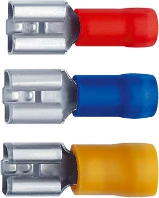 Flachsteckhülse 4,00 - 6,00 mm² gelb 0,80 x 6,30 mm 750 Flachsteckhülse 4,00 - 6,00 mm² gelb 0,80 x 6,30 mm 750