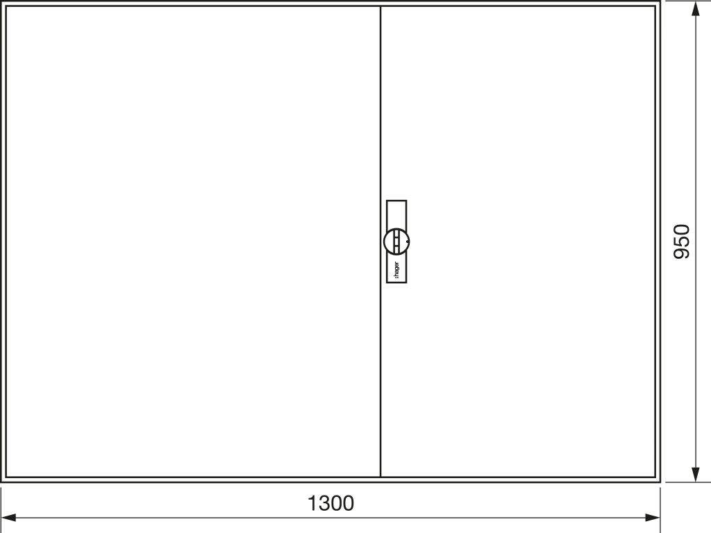 Zählerschrank universZ ZB25S 950x1300x205 IP44 Zählerschrank universZ ZB25S 950x1300x205 IP44