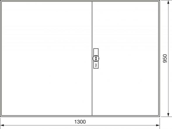 Zählerschrank universZ ZB25S 950x1300x205 IP44 Zählerschrank universZ ZB25S 950x1300x205 IP44