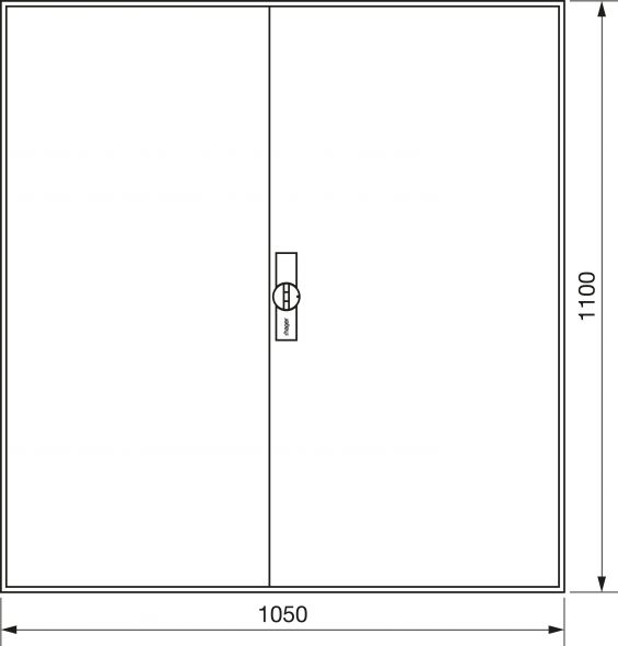Zählerschrank universZ ZB34S 1100x1050x205 IP44 Zählerschrank universZ ZB34S 1100x1050x205 IP44