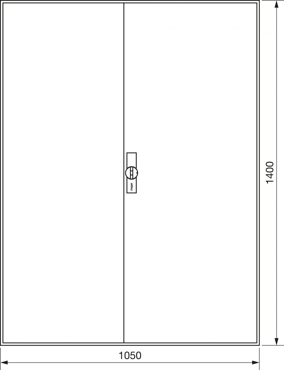 Zählerschrank universZ ZB54S 1400x1050x205 IP44 Zählerschrank universZ ZB54S 1400x1050x205 IP44