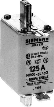 NH-Sicherung NH00 125A gL/gG NH-Sicherung NH00 125A gL/gG