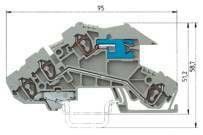 Installationsklemme WKIF 2,5 NT-D-SL