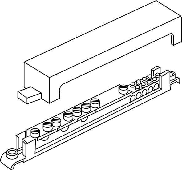 Potentialausgleichschiene 409 Potentialausgleichschiene 409