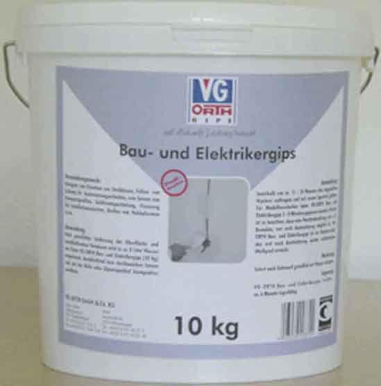 Bau- & Elektrikergips 140335 - 10kg Eimer Bau- & Elektrikergips 140335 - 10kg Eimer