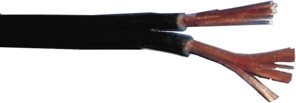 Lautsprecherleitung std. 2x0,75mm² 100m Ring schwarz Lautsprecherleitung std. 2x0,75mm² 100m Ring schwarz
