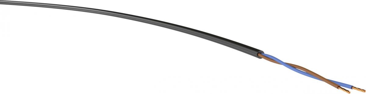 H05VV-F 2x0,75mm² schwarz Ring 50m H05VV-F 2x0,75mm² schwarz Ring 50m