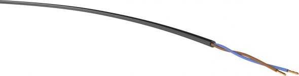 H05VV-F 2x0,75mm² schwarz Ring 50m H05VV-F 2x0,75mm² schwarz Ring 50m