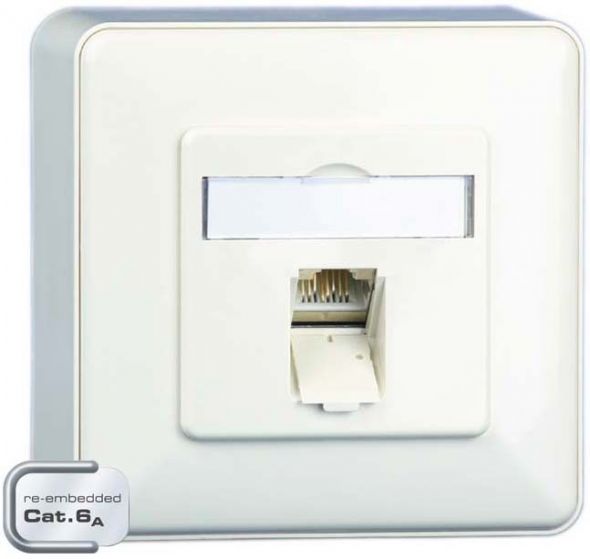 Anschlussdose C6A AP 1xRJ45 rws E-DAT C6A 1AP rws Anschlussdose C6A AP 1xRJ45 rws E-DAT C6A 1AP rws