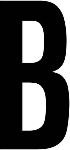 Buchstabe 'B' 99222.013.B - 100mm Buchstabe 'B' 99222.013.B - 100mm