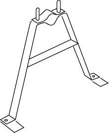 Mast-Haltebügel 870/10 Mast-Haltebügel 870/10