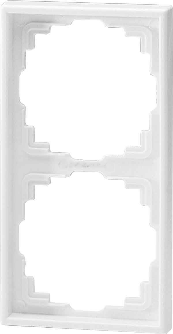Abdeckrahmen 2fach weiß 9700131 Abdeckrahmen 2fach weiß 9700131