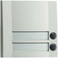 Klingeltaster 2fach DOMOLUX DUO WS/SW
