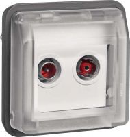 Antennen-Steckdoseneinsatz 12033555 grau matt