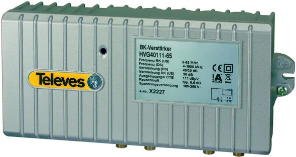 BK-Verstärker Guß 40/30dB HVG40111-65 BK-Verstärker Guß 40/30dB HVG40111-65
