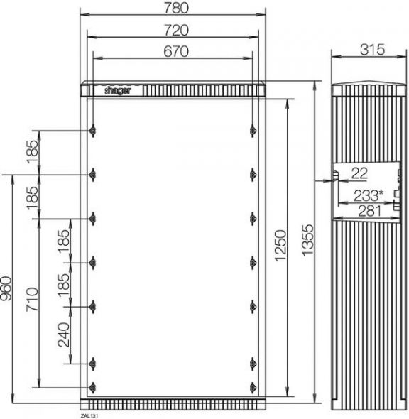 Kabelverteilerschrank ZAL131 Kabelverteilerschrank ZAL131